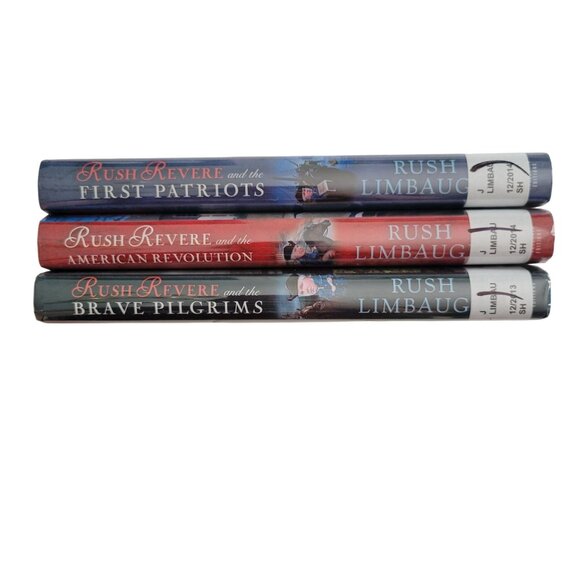3 Rush Revere Series Books By Rush Limbaugh HC Home School Teacher History - Picture 2 of 7